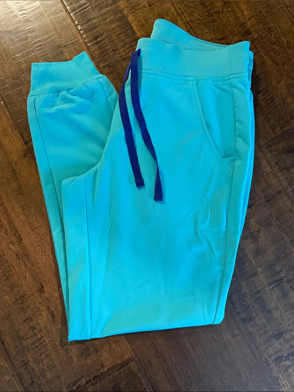 Figs Women’s SurJogger Pants with Purple Drawstring